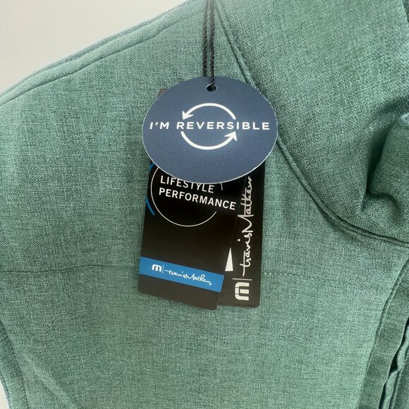 NWT Travis Mathew Clear Cut reversible vest - various sizes - blue/green - Picture 5 of 7